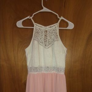 White and Pink Dress